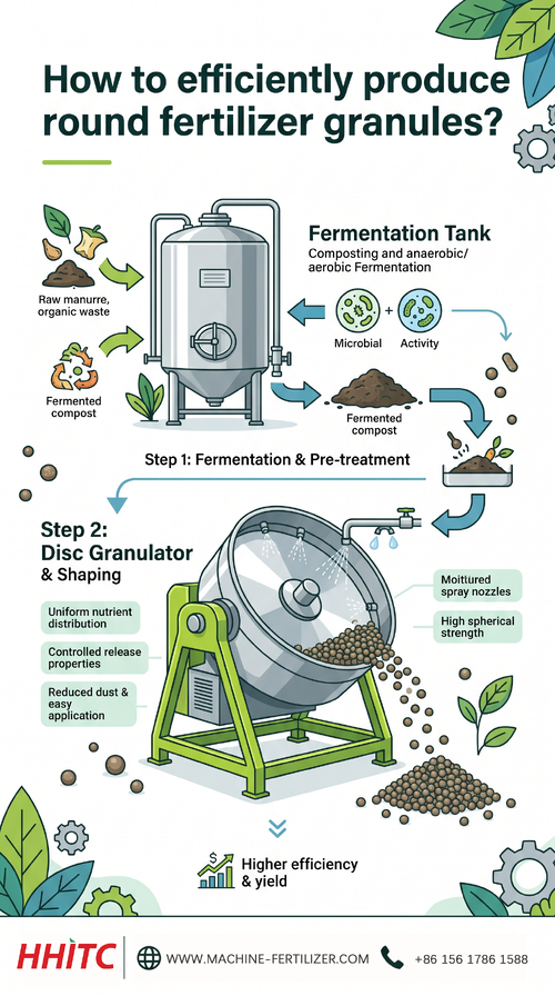 latest company news about How to Efficiently Produce Round Fertilizer Granules?