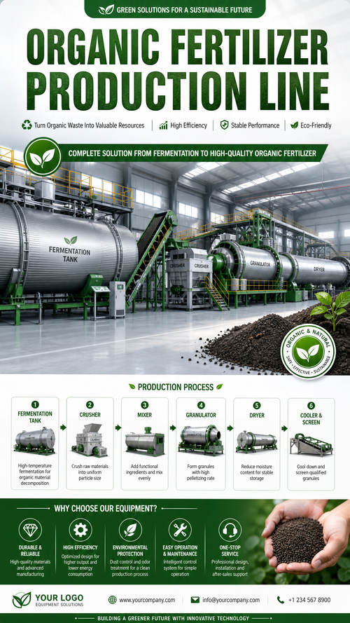 latest company news about New Organic Fertilizer Production Line Provides Complete Solution for Sustainable Fertilizer Manufacturing