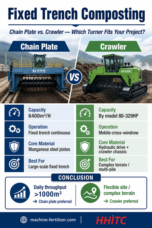 latest company blog about Chain Plate Compost Turner vs Crawler Compost Turner: How to Choose the Right Composting Machine?