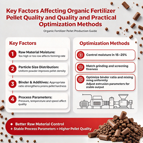 latest company blog about Key Factors Affecting Organic Fertilizer Pellet Quality and Practical Optimization Methods