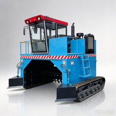 Guter Preis Mobile Crawler-Typ Kompost-Turner mit Sprühsystem und 2,5 m Drehbreite für die Fermentation von organischen Düngemitteln Online