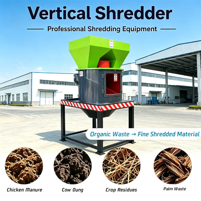 Goede prijs Verticale mestvergruizer met hardmetalen messen voor organisch materiaal met hoog vochtgehalte en compacte structuur Online