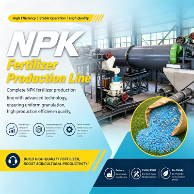 Καλή τιμή NPK Линия за производство на торове с регулируеми NPK съотношения, висока степен на гранулиране и модулна конфигурация за гранулирани комплексни торове Διαδικτυακά