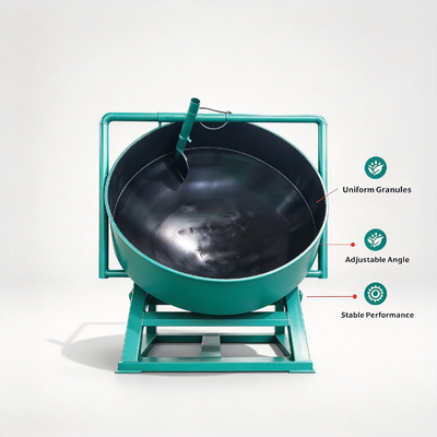 Harga yang bagus Granulator Cakram Granulasi Berkelanjutan Granulator Pan dengan Granulasi Basah dan Kering serta Sudut Cakram yang Dapat Disesuaikan On line
