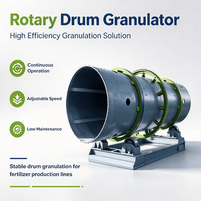 Good price High Output Wet Type Rotary Drum Granulator Organic Compound Fertilizer Granulator Machine for Production Line online